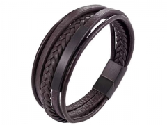 HY Wholesale Leather Bracelets Jewelry Popular Leather Bracelets-HY0136B182