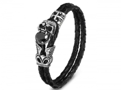 HY Wholesale Leather Bracelets Jewelry Popular Leather Bracelets-HY0130B417