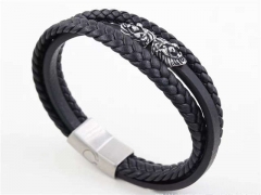 HY Wholesale Leather Bracelets Jewelry Popular Leather Bracelets-HY0129B031