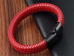 HY Wholesale Leather Bracelets Jewelry Popular Leather Bracelets-HY0133B198