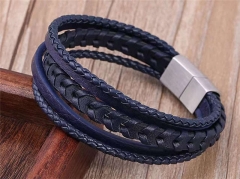 HY Wholesale Leather Bracelets Jewelry Popular Leather Bracelets-HY0137B069