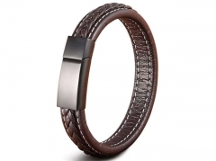 HY Wholesale Leather Bracelets Jewelry Popular Leather Bracelets-HY0130B124