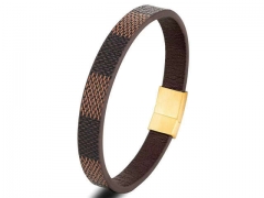 HY Wholesale Leather Bracelets Jewelry Popular Leather Bracelets-HY0129B003