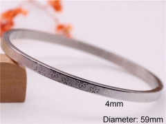 HY Wholesale Bangle Stainless Steel 316L Jewelry Bangle-HY0122B009