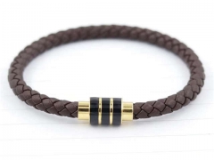 HY Wholesale Leather Bracelets Jewelry Popular Leather Bracelets-HY0129B158