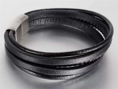 HY Wholesale Leather Bracelets Jewelry Popular Leather Bracelets-HY0133B012