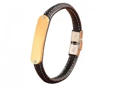 HY Wholesale Leather Bracelets Jewelry Popular Leather Bracelets-HY0130B177