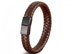 HY Wholesale Leather Bracelets Jewelry Popular Leather Bracelets-HY0130B093