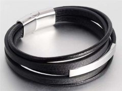 HY Wholesale Leather Bracelets Jewelry Popular Leather Bracelets-HY0133B114