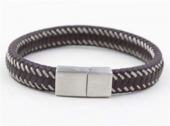 HY Wholesale Leather Bracelets Jewelry Popular Leather Bracelets-HY0129B014