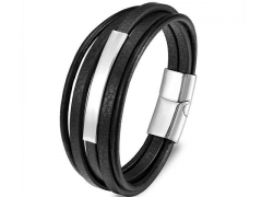 HY Wholesale Leather Bracelets Jewelry Popular Leather Bracelets-HY0120B102