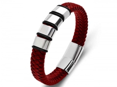 HY Wholesale Leather Bracelets Jewelry Popular Leather Bracelets-HY0134B427