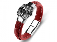 HY Wholesale Leather Bracelets Jewelry Popular Leather Bracelets-HY0134B1008