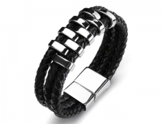 HY Wholesale Leather Bracelets Jewelry Popular Leather Bracelets-HY0134B265