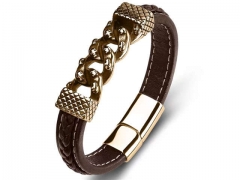 HY Wholesale Leather Bracelets Jewelry Popular Leather Bracelets-HY0134B251