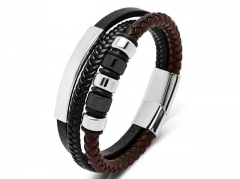 HY Wholesale Leather Bracelets Jewelry Popular Leather Bracelets-HY0134B770