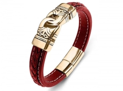 HY Wholesale Leather Bracelets Jewelry Popular Leather Bracelets-HY0134B134