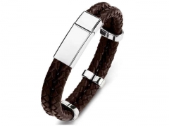 HY Wholesale Leather Bracelets Jewelry Popular Leather Bracelets-HY0134B592