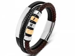 HY Wholesale Leather Bracelets Jewelry Popular Leather Bracelets-HY0134B765