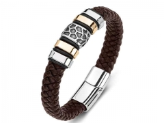 HY Wholesale Leather Bracelets Jewelry Popular Leather Bracelets-HY0134B224