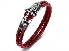 HY Wholesale Leather Bracelets Jewelry Popular Leather Bracelets-HY0134B809