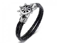 HY Wholesale Leather Bracelets Jewelry Popular Leather Bracelets-HY0134B756