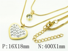 HY Wholesale Necklaces Stainless Steel 316L Jewelry Necklaces-HY34N0068LB