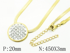 HY Wholesale Necklaces Stainless Steel 316L Jewelry Necklaces-HY34N0037KOQ