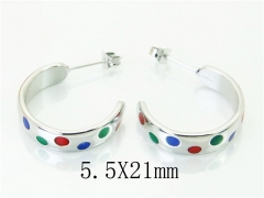 HY Wholesale Earrings 316L Stainless Steel Earrings-HY32E0229HIA