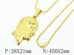 HY Wholesale Necklaces Stainless Steel 316L Jewelry Necklaces-HY62N0491ME