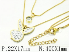 HY Wholesale Necklaces Stainless Steel 316L Jewelry Necklaces-HY34N0067LC