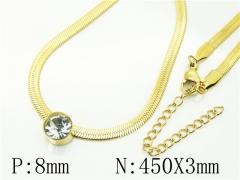 HY Wholesale Necklaces Stainless Steel 316L Jewelry Necklaces-HY34N0033JO