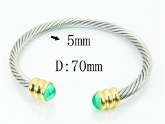 HY Wholesale Bangles Stainless Steel 316L Fashion Bangle-HY38B0841HMW