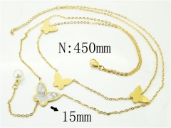 HY Wholesale Necklaces Stainless Steel 316L Jewelry Necklaces-HY34N0057OL