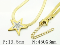 HY Wholesale Necklaces Stainless Steel 316L Jewelry Necklaces-HY34N0040KOV