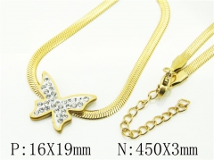 HY Wholesale Necklaces Stainless Steel 316L Jewelry Necklaces-HY34N0046KOX