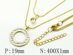 HY Wholesale Necklaces Stainless Steel 316L Jewelry Necklaces-HY34N0063LW