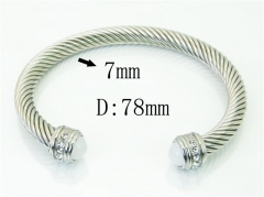 HY Wholesale Bangles Stainless Steel 316L Fashion Bangle-HY38B0808IIV