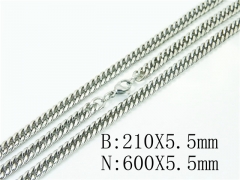 HY Wholesale Stainless Steel 316L Necklaces Bracelets Sets-HY61S0562ML