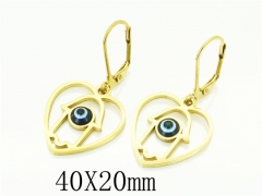 HY Wholesale Earrings 316L Stainless Steel Earrings-HY12E0295KY