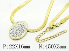 HY Wholesale Necklaces Stainless Steel 316L Jewelry Necklaces-HY34N0041KOC