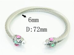 HY Wholesale Bangles Stainless Steel 316L Fashion Bangle-HY38B0827HPD