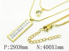 HY Wholesale Necklaces Stainless Steel 316L Jewelry Necklaces-HY34N0064LR