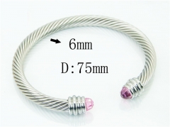 HY Wholesale Bangles Stainless Steel 316L Fashion Bangle-HY38B0852HLS