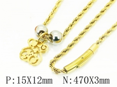 HY Wholesale Necklaces Stainless Steel 316L Jewelry Necklaces-HY52N0206IMW