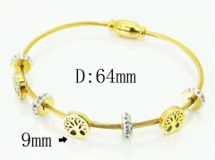 HY Wholesale Bangles Stainless Steel 316L Fashion Bangle-HY80B1458HLS