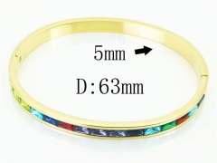 HY Wholesale Bangles Stainless Steel 316L Fashion Bangle-HY80B1454HMR