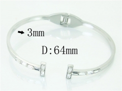 HY Wholesale Bangles Stainless Steel 316L Fashion Bangle-HY19B1014HKQ