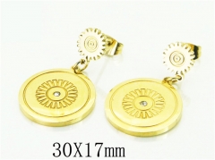 HY Wholesale Earrings Jewelry 316L Stainless Steel Earrings-HY80E0587MW