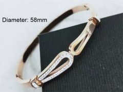 HY Wholesale Bangle Stainless Steel 316L Jewelry Bangle-HY0138B043